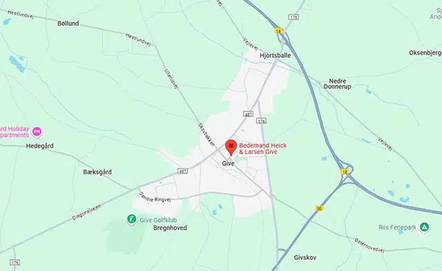 Bedemand Heick og Larsen Give